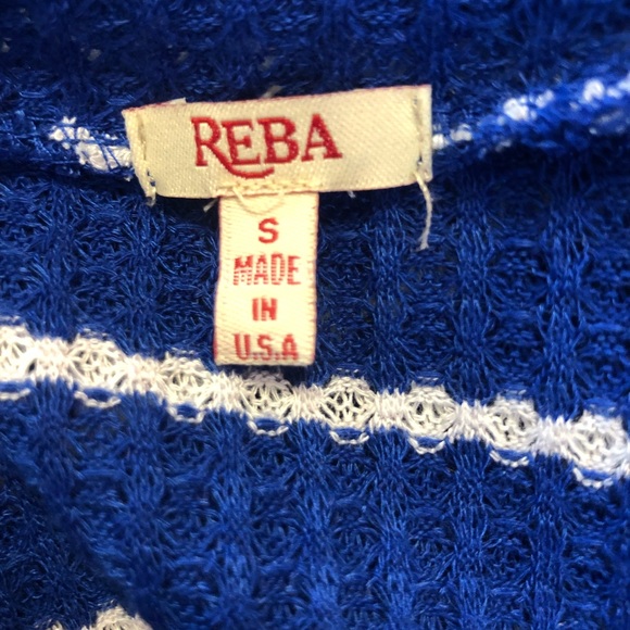 REBA Women’s blue blouse size S - Picture 5 of 8